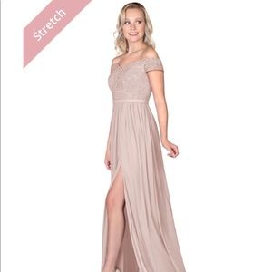 Azazie Lea Dusty Rose dress size 6